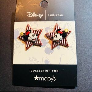 BaubleBar Disney | Macy's Minnie Mouse Star Stud Earrings, Created for Macy's